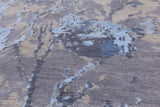 Modern Hand Knotted Wool & Silk Rug - 9' 0" X 11' 11" - Golden Nile