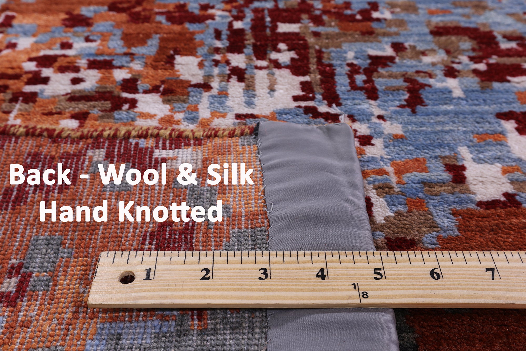 Contemporary Hand Knotted Wool & Silk Rug - 9' 6" X 13' 4" - Golden Nile