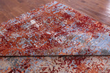 Contemporary Hand Knotted Wool & Silk Rug - 9' 6" X 13' 4" - Golden Nile