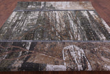 Contemporary Hand Knotted Wool & Silk Vase Design Rug - 10' 1" X 14' 1" - Golden Nile