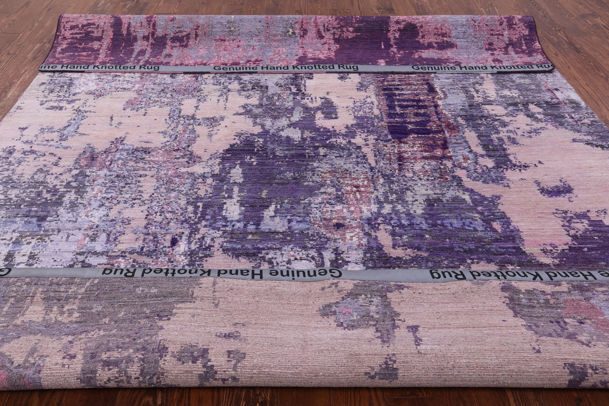 Modern Hand Knotted Wool & Silk Rug - 8' 1" X 10' 0" - Golden Nile