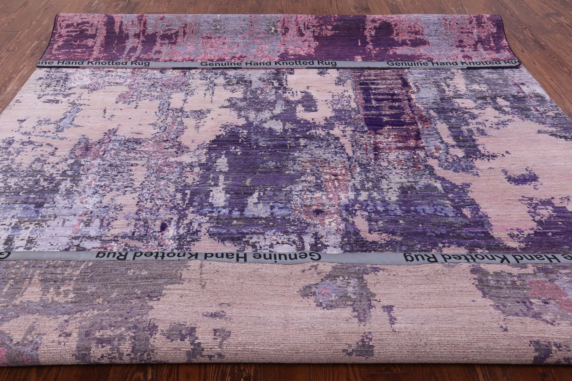 Modern Hand Knotted Wool & Silk Rug - 8' 1" X 10' 0" - Golden Nile