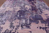 Modern Hand Knotted Wool & Silk Rug - 8' 1" X 10' 0" - Golden Nile