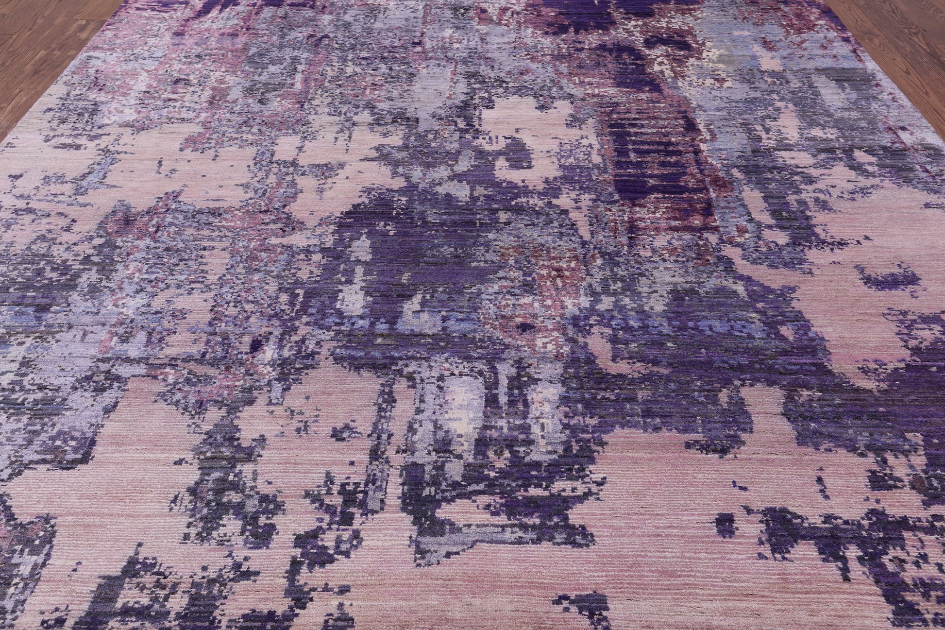 Modern Hand Knotted Wool & Silk Rug - 8' 1" X 10' 0" - Golden Nile