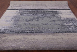 Contemporary Hand Knotted Wool & Silk Rug - 7' 10" X 10' 1" - Golden Nile