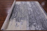 Contemporary Hand Knotted Wool & Silk Rug - 7' 10" X 10' 1" - Golden Nile