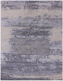 Contemporary Hand Knotted Wool & Silk Rug - 7' 10" X 10' 1" - Golden Nile