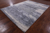 Contemporary Hand Knotted Wool & Silk Rug - 7' 10" X 10' 1" - Golden Nile