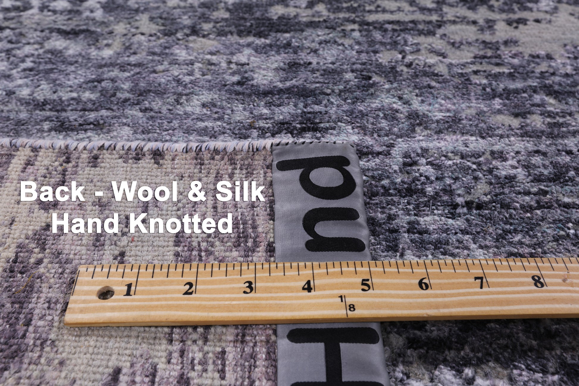 Contemporary Hand Knotted Wool & Silk Rug - 7' 10" X 10' 1" - Golden Nile