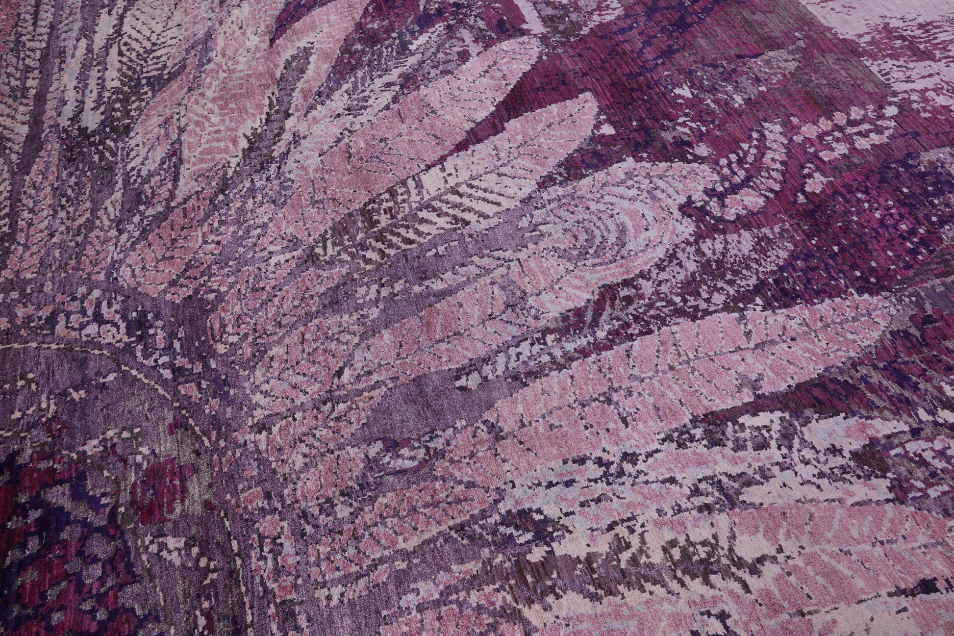 Modern Handmade Wool & Silk Dream Catcher Design Area Rug - 8' 0" X 10' 3" - Golden Nile
