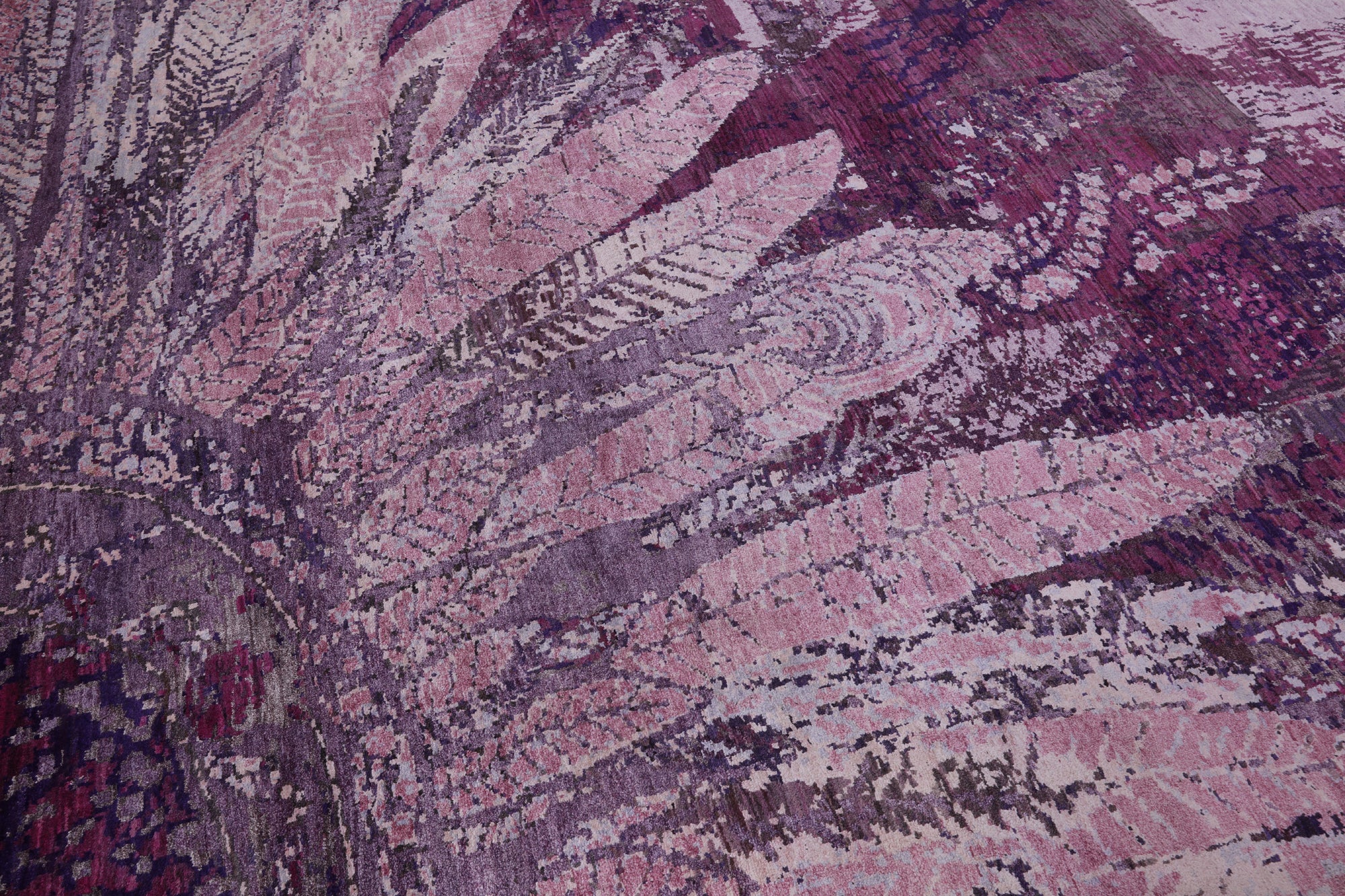 Modern Handmade Wool & Silk Dream Catcher Design Area Rug - 8' 0" X 10' 3" - Golden Nile