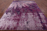 Modern Handmade Wool & Silk Dream Catcher Design Area Rug - 8' 0" X 10' 3" - Golden Nile