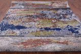 Modern Handmade Wool & Silk Rug - 7' 11" X10' 2" - Golden Nile
