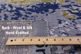 Modern Handmade Wool & Silk Rug - 7' 11" X10' 2" - Golden Nile