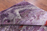 Modern Handmade Wool & Silk Rug - 7' 10" X 10' 0" - Golden Nile