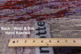 Modern Handmade Wool & Silk Rug - 7' 10" X 10' 0" - Golden Nile