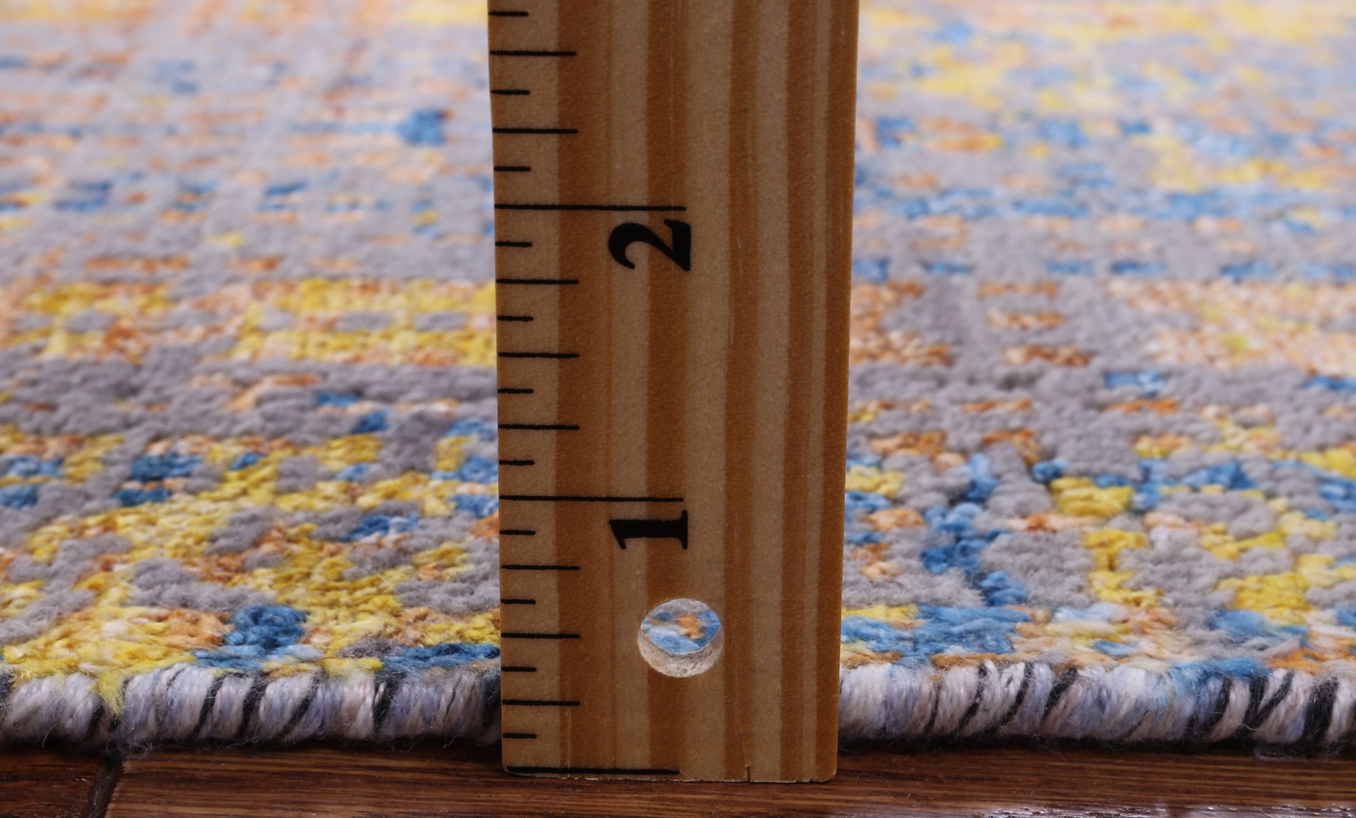Modern Hand Knotted Wool & Silk Rug - 7' 11" X 10' 1" - Golden Nile