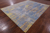 Modern Hand Knotted Wool & Silk Rug - 7' 11" X 10' 1" - Golden Nile