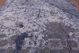 Contemporary Handmade Wool & Silk Rug - 8' 0" X 10' 1" - Golden Nile