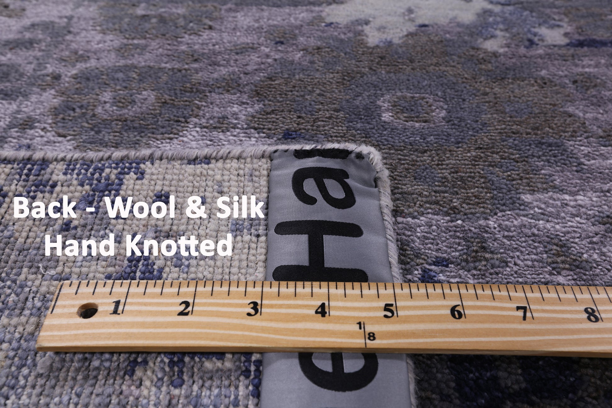 Contemporary Handmade Wool & Silk Rug - 8' 0" X 10' 1" - Golden Nile