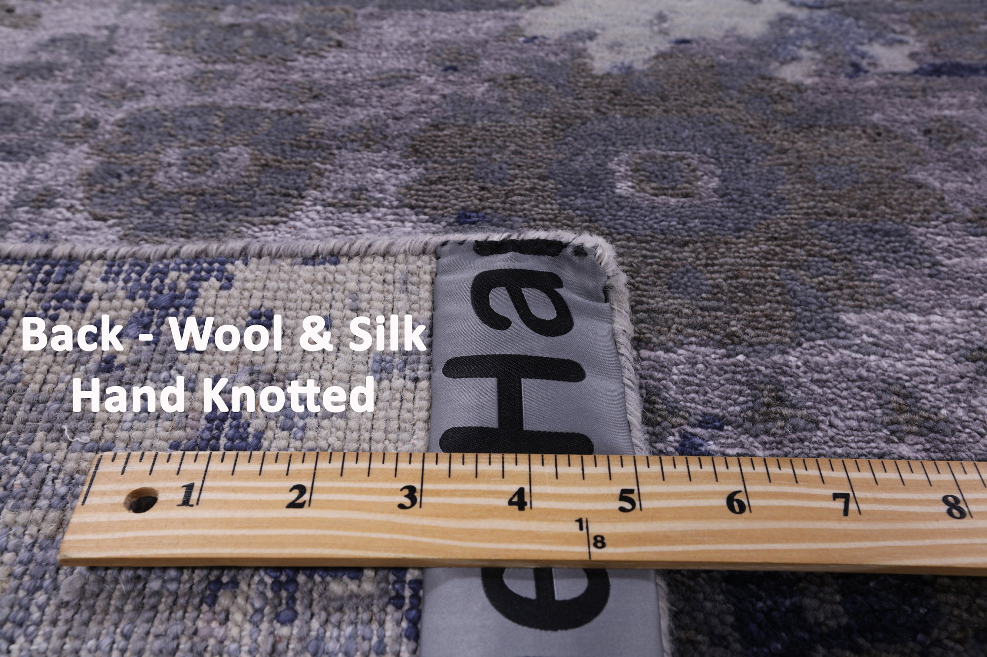 Contemporary Handmade Wool & Silk Rug - 8' 0" X 10' 1" - Golden Nile
