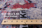 Modern Hand Knotted Wool & Silk Rug - 7' 11" X 10' 3" - Golden Nile