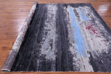 Contemporary Hand Knotted Wool & Silk Rug - 7' 10" X 9' 11" - Golden Nile