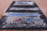 Contemporary Hand Knotted Wool & Silk Rug - 7' 10" X 9' 11" - Golden Nile