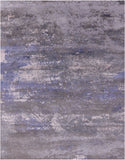 Modern Hand Knotted Wool & Silk Rug - 7' 11" X 10' 2" - Golden Nile