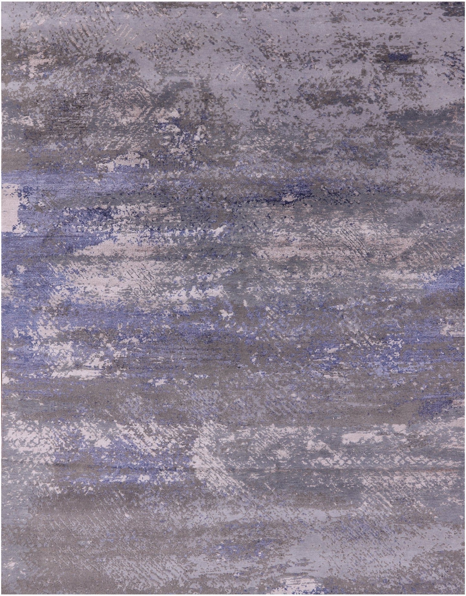 Modern Hand Knotted Wool & Silk Rug - 7' 11" X 10' 2" - Golden Nile
