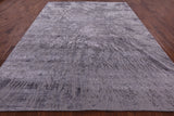 Modern Hand Knotted Wool & Silk Forest Trees Design Rug - 9' 2" X 11' 11" - Golden Nile