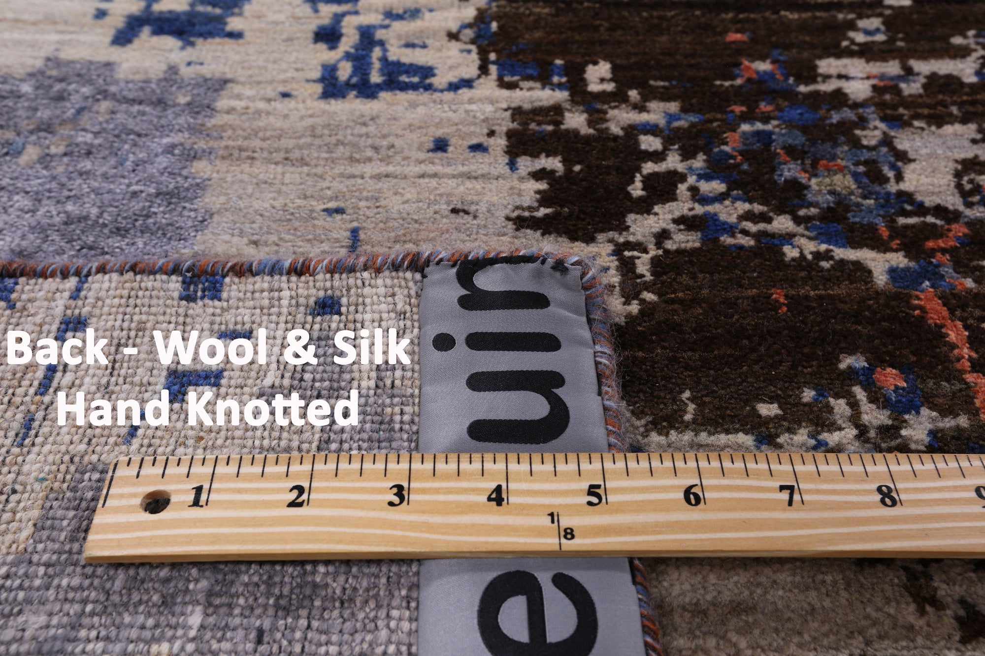 Modern Hand Knotted Wool & Silk Rug - 8' 11" X 11' 11" - Golden Nile