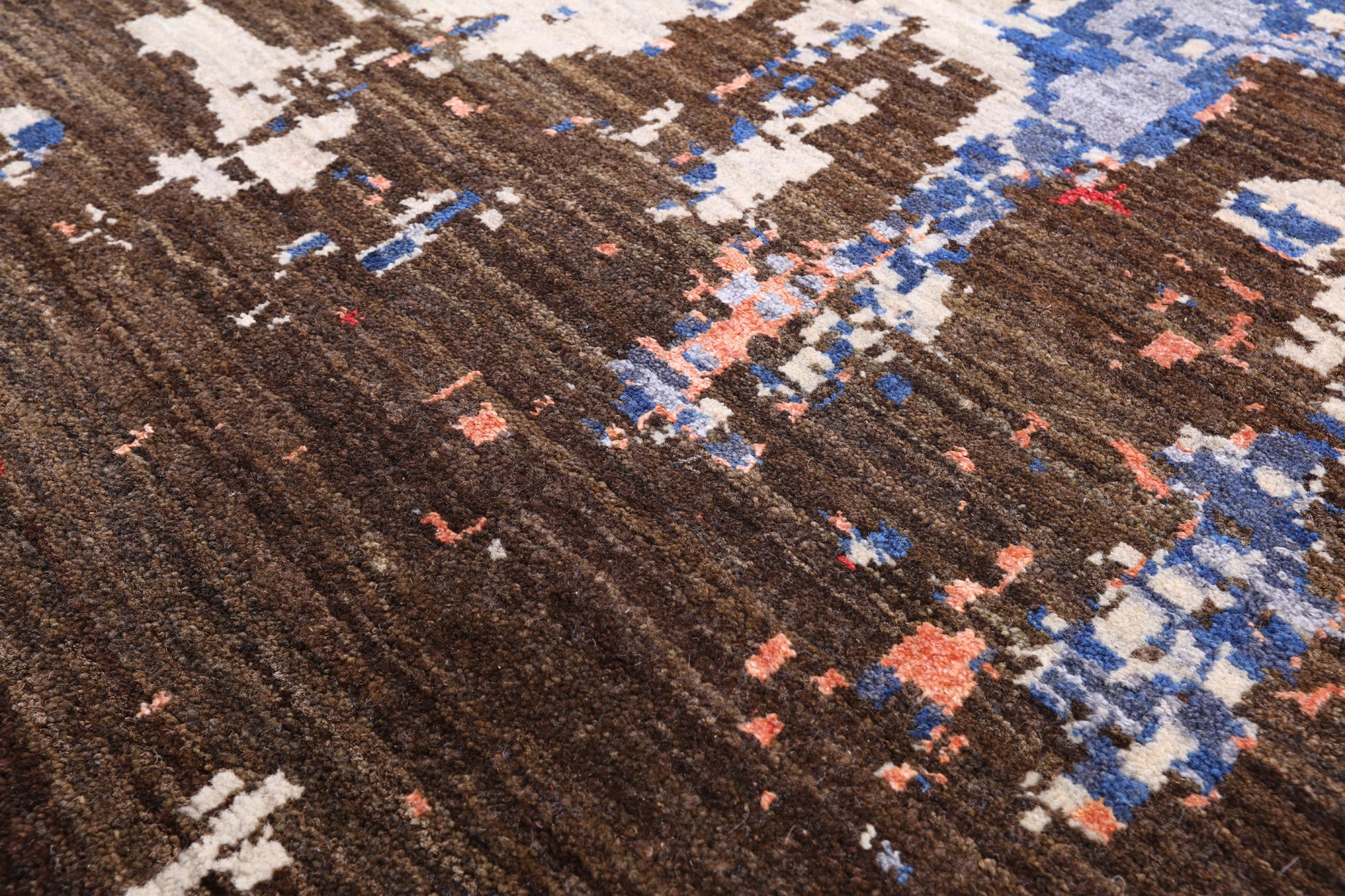 Modern Hand Knotted Wool & Silk Rug - 8' 11" X 11' 11" - Golden Nile