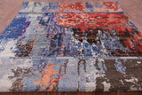 Modern Hand Knotted Wool & Silk Rug - 8' 11" X 11' 11" - Golden Nile