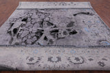 Modern Hand Knotted Wool & Silk Fish Design Rug - 9' 1" X 12' 2" - Golden Nile