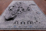Modern Hand Knotted Wool & Silk Fish Design Rug - 9' 1" X 12' 2" - Golden Nile