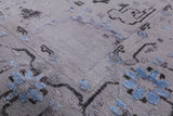 Modern Hand Knotted Wool & Silk Fish Design Rug - 9' 1" X 12' 2" - Golden Nile