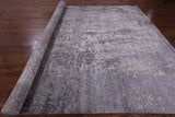 Modern Handmade Wool & Silk Rug - 8' 10" X 11' 7" - Golden Nile