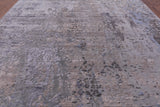 Modern Handmade Wool & Silk Rug - 8' 10" X 11' 7" - Golden Nile