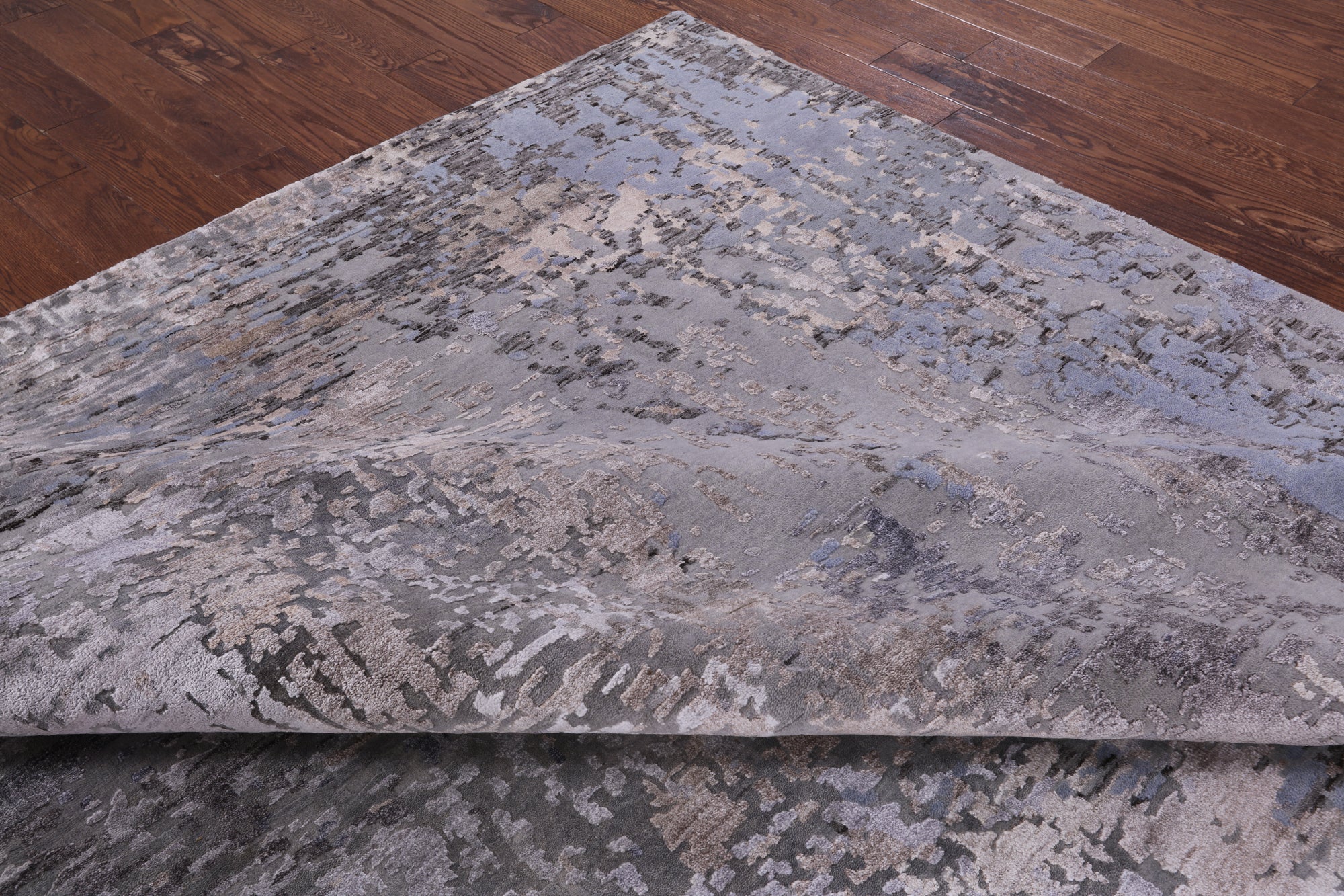 Modern Handmade Wool & Silk Rug - 8' 10" X 11' 7" - Golden Nile