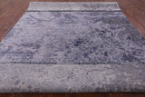 Modern Hand Knotted Wool & Silk Rug - 9' 0" X 12' 3" - Golden Nile