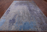 Modern Handmade Wool & Silk Rug - 9' 0" X 12' 2" - Golden Nile