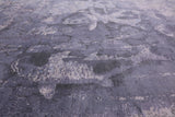 Modern Handmade Wool & Silk Fish Design Rug - 9' 11" X 14' 0" - Golden Nile