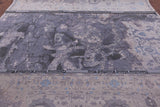 Modern Handmade Wool & Silk Fish Design Rug - 9' 11" X 14' 0" - Golden Nile
