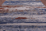 Contemporary Hand Knotted Wool & Silk Rug - 9' 10" X 13' 3" - Golden Nile