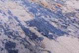 Contemporary Hand Knotted Wool & Silk Rug - 9' 10" X 13' 3" - Golden Nile