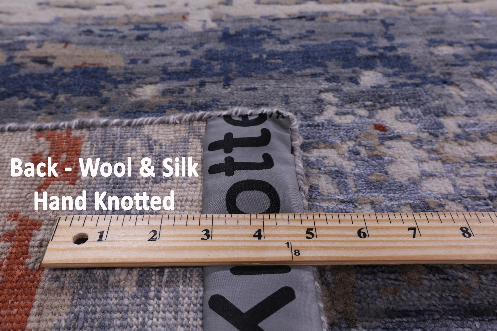Contemporary Hand Knotted Wool & Silk Rug - 9' 10" X 13' 3" - Golden Nile
