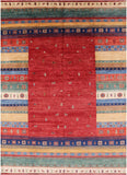 Tribal Gabbeh Handmade Wool   Rug - 8' 4" X 11' 7" - Golden Nile