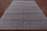Grey Savannah Grass Handmade Wool & Silk Rug - 7' 10" X 10' 1" - Golden Nile