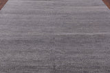 Grey Savannah Grass Handmade Wool & Silk Rug - 7' 10" X 10' 1" - Golden Nile